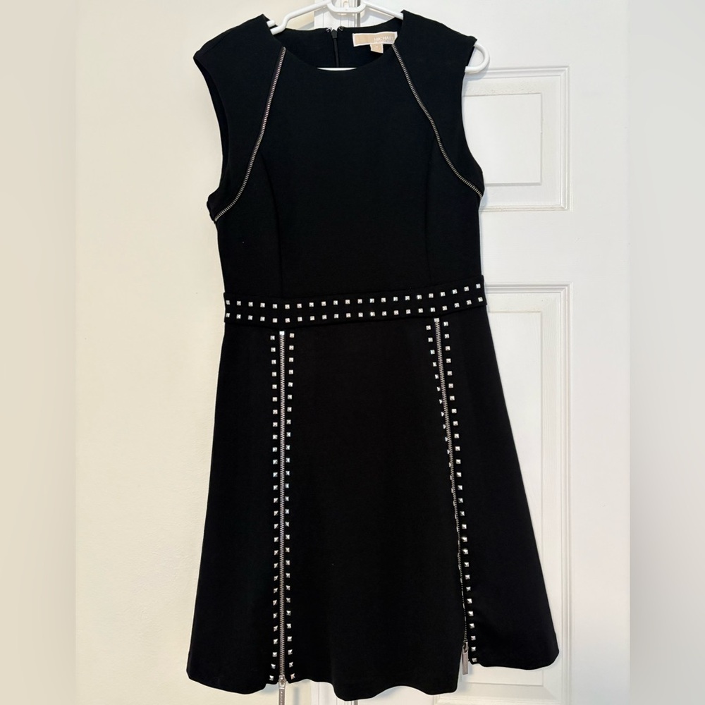 Michael Kors Black Dress with Silver Detailing